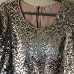 Pleione Ladies sequined rose gold top